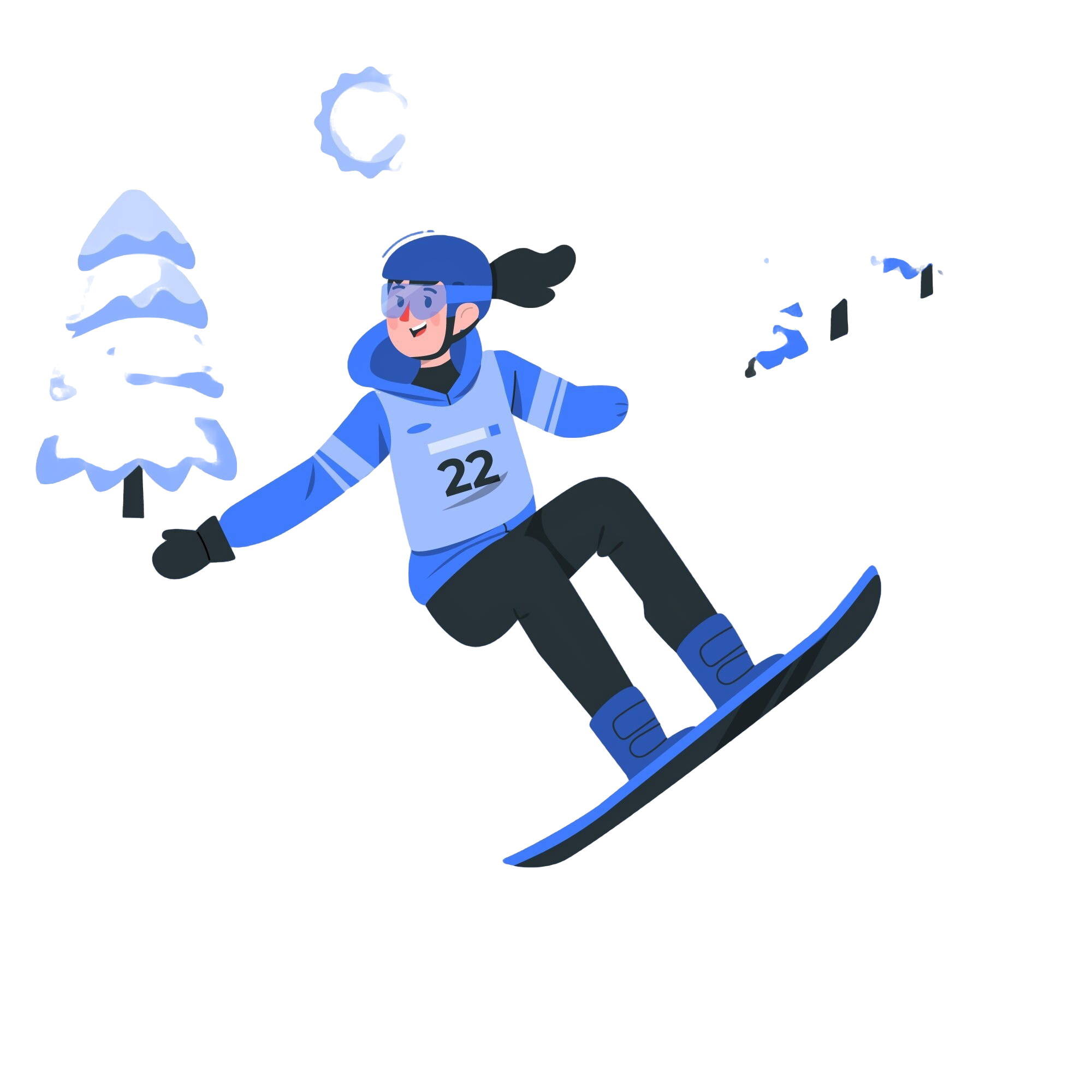 Pani na snowboardzie